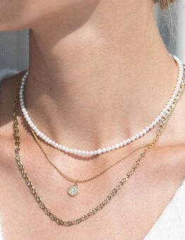 basic pearl 春漾珍珠項鍊(小) made in israel