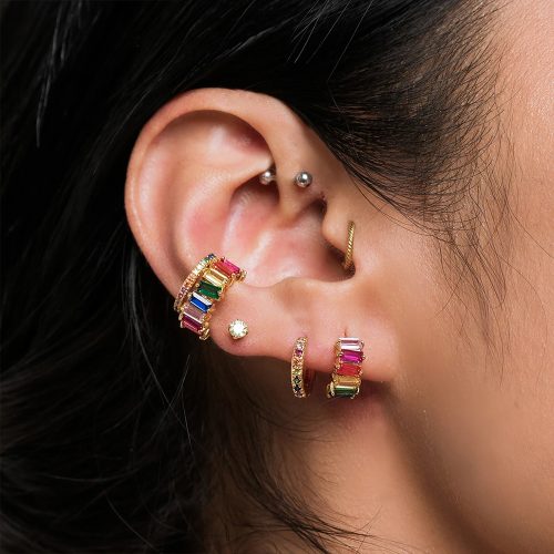 聖誕節禮物 J&CO JEWELRY 彩鑽耳環